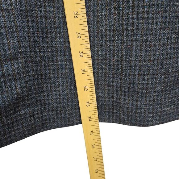 Vintage Mark Shale‎ Gray Wool Long Pencil Skirt Size 12 Button Zip Closure Lined - Picture 11 of 12